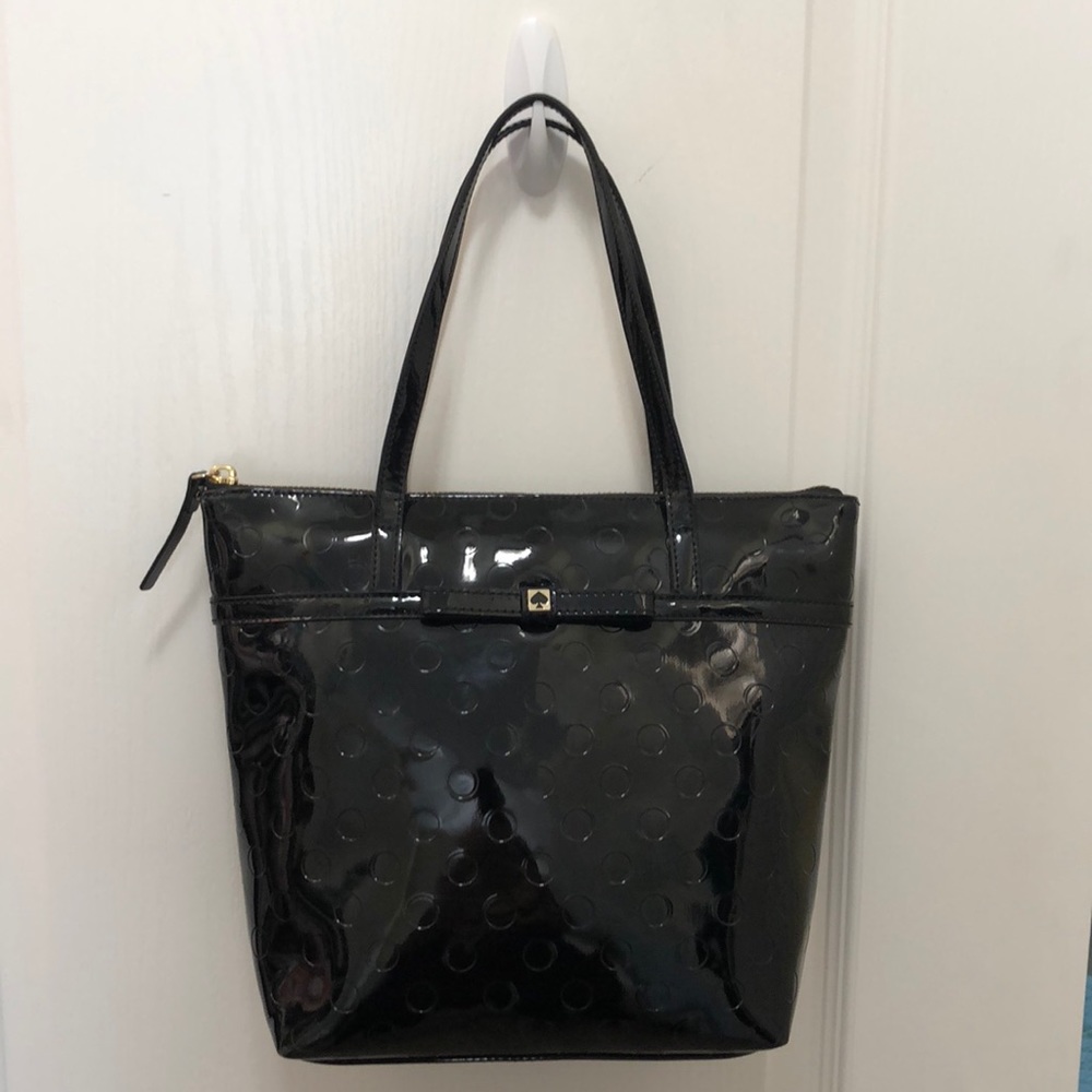 Kate Spade black patent leather purse